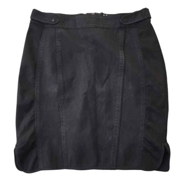White House Black Market Dresses & Skirts - White House Black Market Skirt Womens Size 4 Black Mesh Detail Goth Grunge Dark